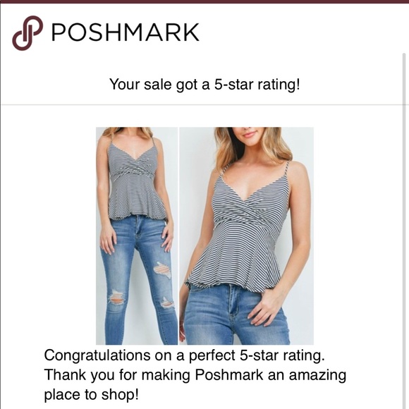 Ivory & Black Pin Stripe Baby Doll top - Picture 13 of 13